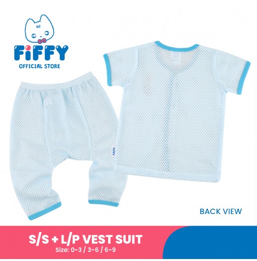 FIFFY TIME OF DISCOVERY SHORT SLEEVE VEST + LONG PANT SUIT