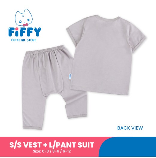FIFFY BREATHABLE MESH SHORT SLEEVE + LONG PANT SUIT BAJU BAYI (4126007) FIFFY BREATHABLE MESH SHORT SLEEVE + LONG PANT SUIT BAJU BAYI (4126007)