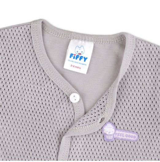 FIFFY BREATHABLE MESH SHORT SLEEVE + LONG PANT SUIT BAJU BAYI (4126007) FIFFY BREATHABLE MESH SHORT SLEEVE + LONG PANT SUIT BAJU BAYI (4126007)