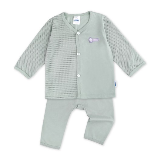 FIFFY BUTTERCAKE BASIC LONG SLEEVE + LONG PANT VEST SUIT BAJU BAYI (4126008)