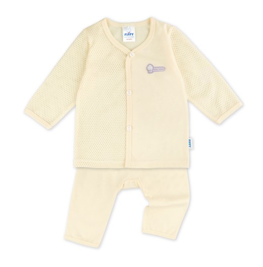 FIFFY BUTTERCAKE BASIC LONG SLEEVE + LONG PANT VEST SUIT BAJU BAYI (4126008)