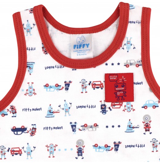 FIFFY ROBOT FULLPRINT SINGLET SUIT