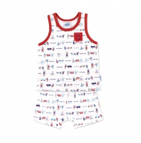 FIFFY ROBOT FULLPRINT SINGLET SUIT