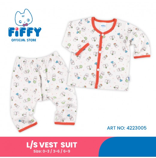 FIFFY LOVELY MASCOT LONG SLEEVE VEST SUIT