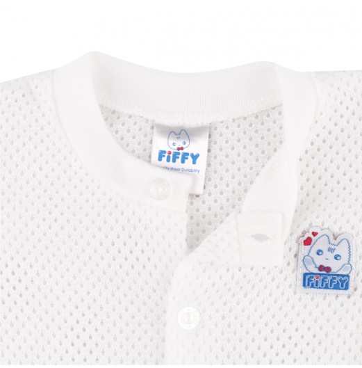 Clothing - FIFFY SHORT SLEEVE + LONG PANT VEST SUIT (EYELET)