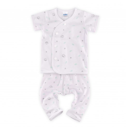 FIFFY MASCOT PURE SHORT SLEEVE VEST + LONG PANT SUIT