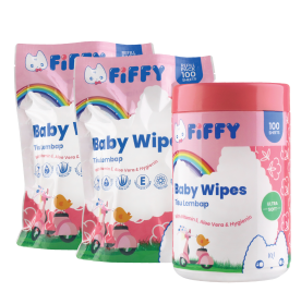 FIFFY COMBO PACK WET TISSUE (1 CAN+ 2 REFILL PACK)