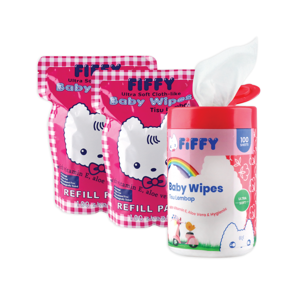 Fiffy Baby Wipes Wipes Refill Pack FIFFY COMBO PACK WET TISSUE (1