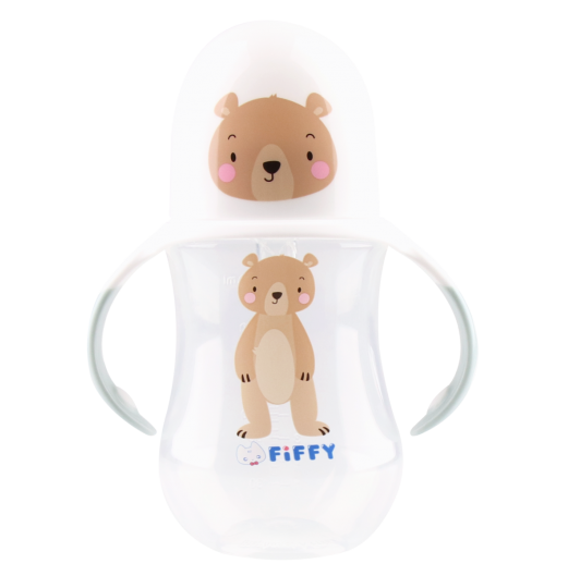 FIFFY PP WIDE NECK BOTTLE 250ML + HANDLE