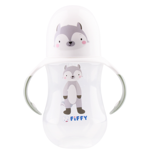 FIFFY PP WIDE NECK BOTTLE 250ML + HANDLE