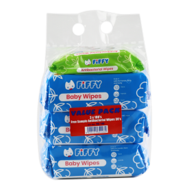 FIFFY BABY WIPES (100 SHEETS X 3 + 30 SHEETS)