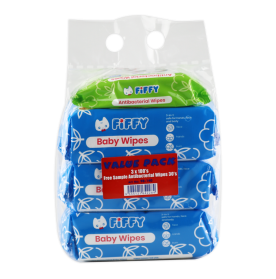 FIFFY BABY CALENDULA WIPES (100 SHEETS X 3 + 30 SHEETS) 98-140