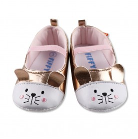 FIFFY SHINY MOUSE BABY SHOES