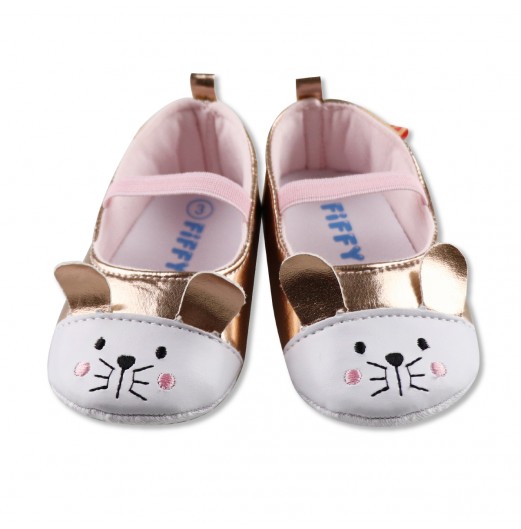 FIFFY SHINY MOUSE BABY SHOES