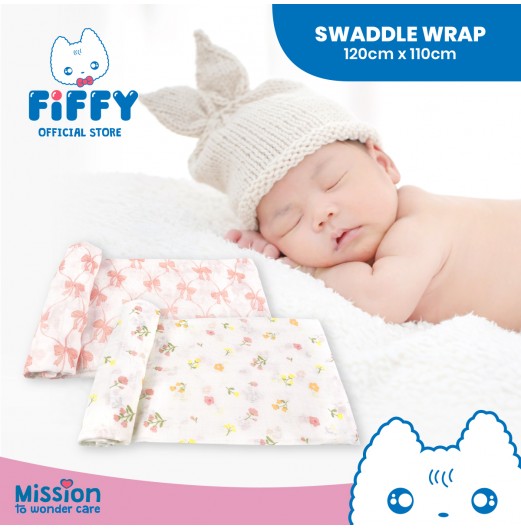 FIFFY SOFT & VENTILATED BABY SWADDLE (2PCS / PACK) 98-282