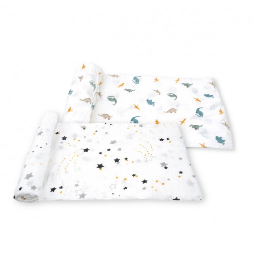 FIFFY SOFT & VENTILATED BABY SWADDLE (2PCS / PACK) 98-282