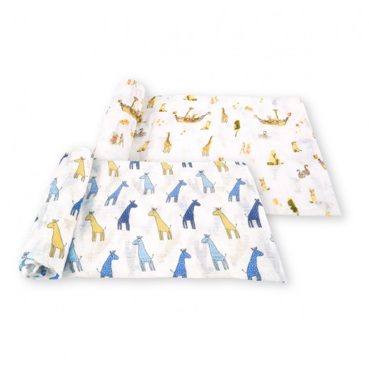 FIFFY SOFT & VENTILATED BABY SWADDLE (2PCS / PACK) 98-282