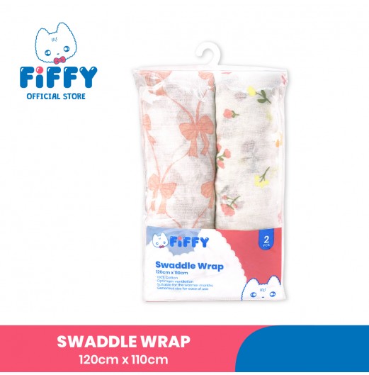 FIFFY SOFT & VENTILATED BABY SWADDLE (2PCS / PACK) 98-282