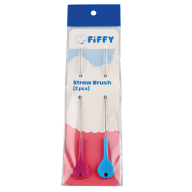 FIFFY DRINKING STRAW BRUSHES X 2 PCS