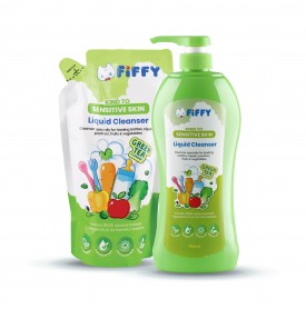 FIFFY BABY LIQUID CLEANSER GREEN TEA (750ML+ 600ML)
