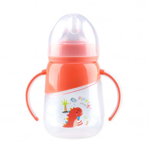 Feeding Bottles - FIFFY PP WIDE NECK BOTTLE 180ML HANDLE