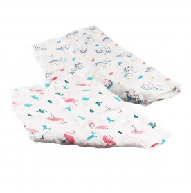 FIFFY PREMIUM MUSLIN BAMBOO SWADDLE x 2 PCS (98-632)