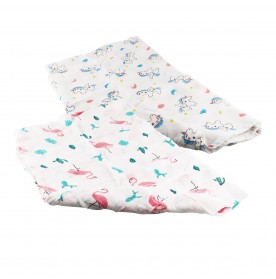 FIFFY PREMIUM MUSLIN BAMBOO SWADDLE x 2 PCS