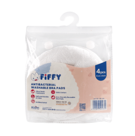 FIFFY ANTIBACTERIAL WASHABLE BRA PADS (4'S)