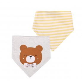 FIFFY BABY TRIANGLE BIBS (2PCS/PKT)