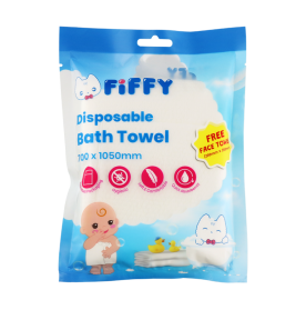 FIFFY DISPOSABLE BATH TOWEL 1PC