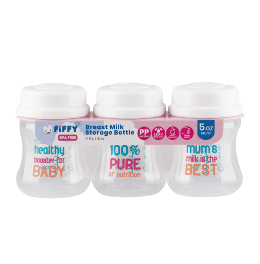 FIFFY BREAST MILK STORAGE BOTTLE 140ML X 3