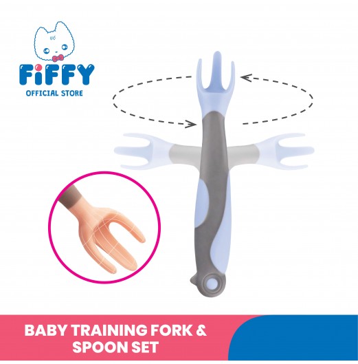 FIFFY BABY TRAINING FORK AND SPOON SET (98-660)