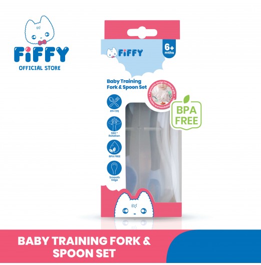 FIFFY BABY TRAINING FORK AND SPOON SET