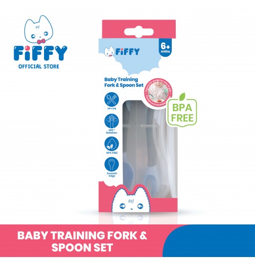 FIFFY BABY TRAINING FORK AND SPOON SET (98-660)