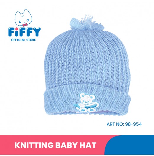 FIFFY CUTE GIRL KNITTING BABY HAT