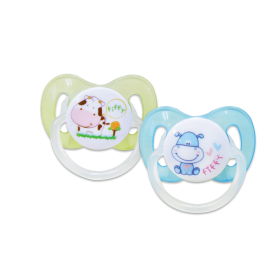 FIFFY SILICONE ORTHODONTIC SOOTHER (TWIN PACK)