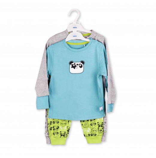 FIFFY SHINING STAR AND CUTELY PANDA 2 IN 1 BOY PYJAMAS SET