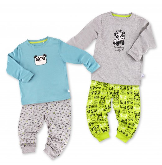 FIFFY SHINING STAR AND CUTELY PANDA 2 IN 1 BOY PYJAMAS SET