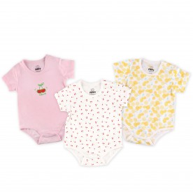 FIFFY FRUIT SERIES 3 IN 1 GIRL ROMPER SET