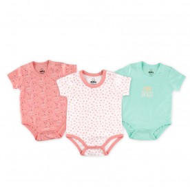 FIFFY CUTE SHAPES 3 IN 1 GIRL ROMPER SET