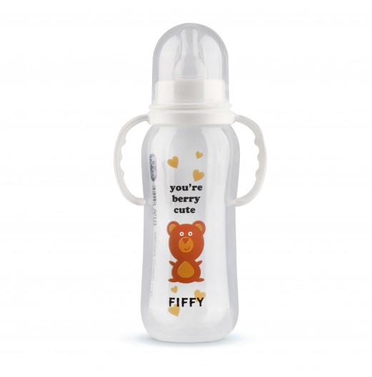 Feeding Bottles - FIFFY PP STANDARD STREAMLINE BOTTLE 240ML HANDLE