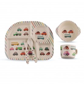 FIFFY BABY BAMBOO FEEDING SET - CAR