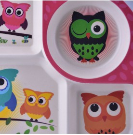 FIFFY BABY BAMBOO FEEDING SET - OWL