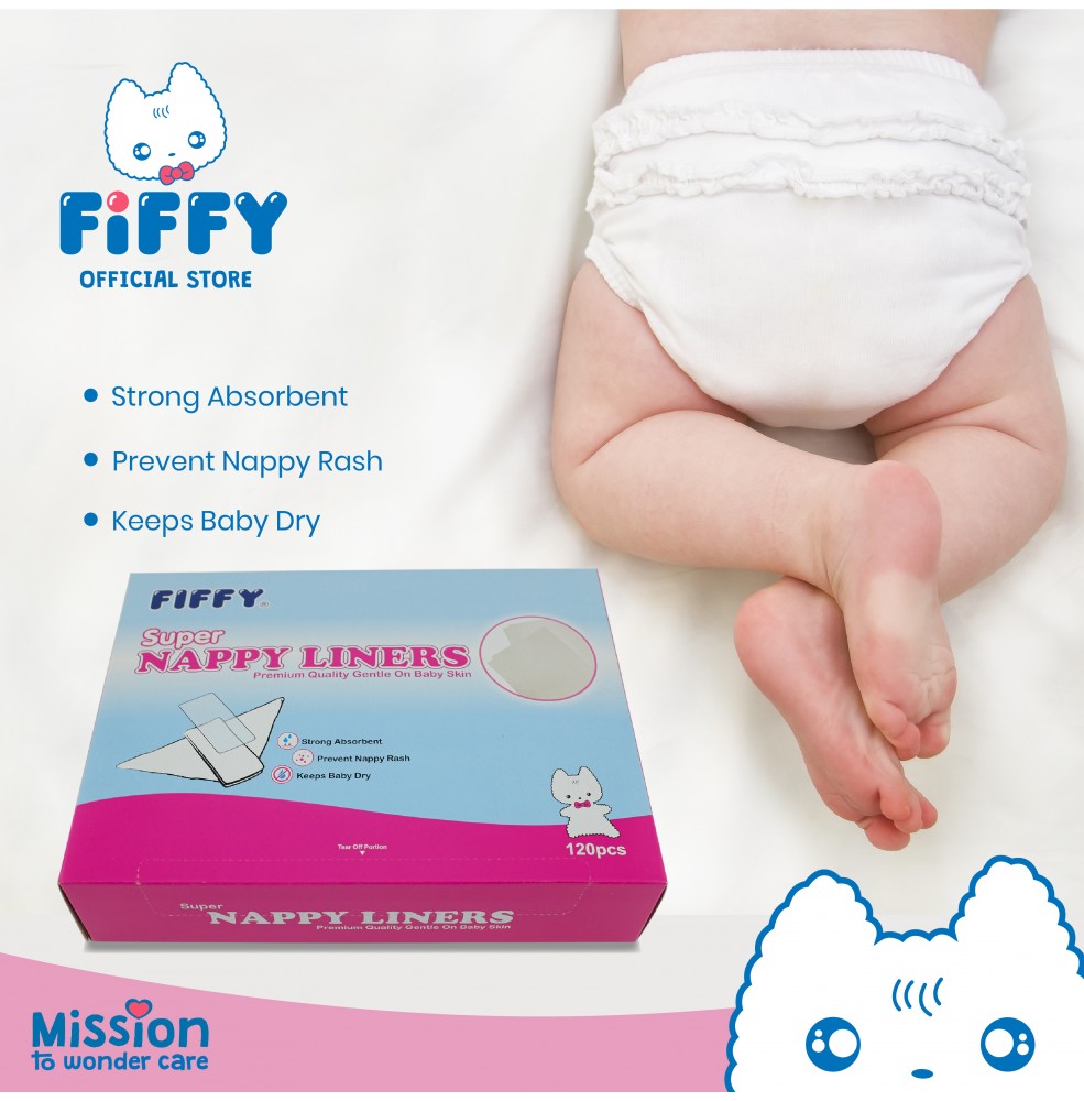 FIFFY SUPER NAPPY LINERS (120 S)