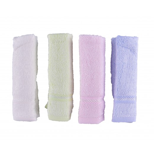 FIFFY BAMBOO FIBER FACE TOWEL (4PCS)