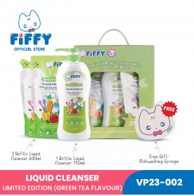 FIFFY LIQUID CLEANSER 50TH ANN COMBO - GREEN TEA