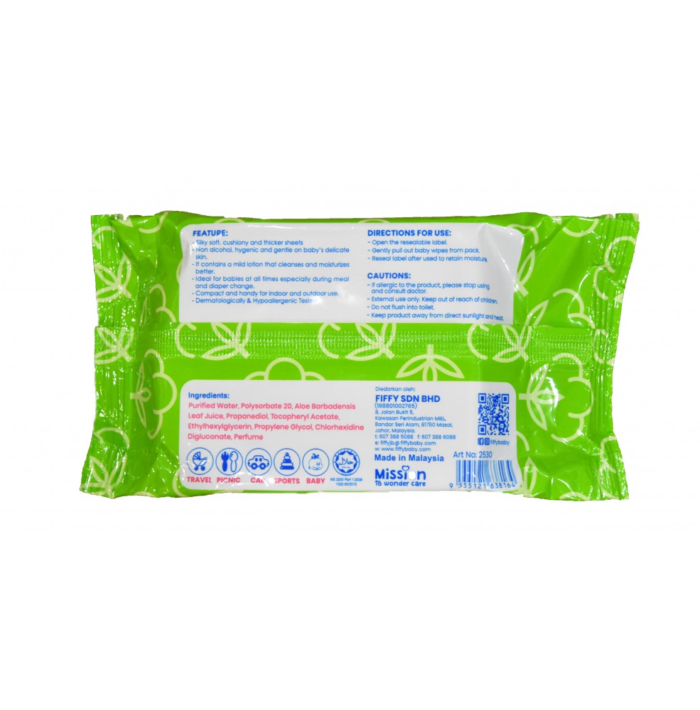 Baby Wipes Accessories Fiffy Antibacterial Hygienic Wipe