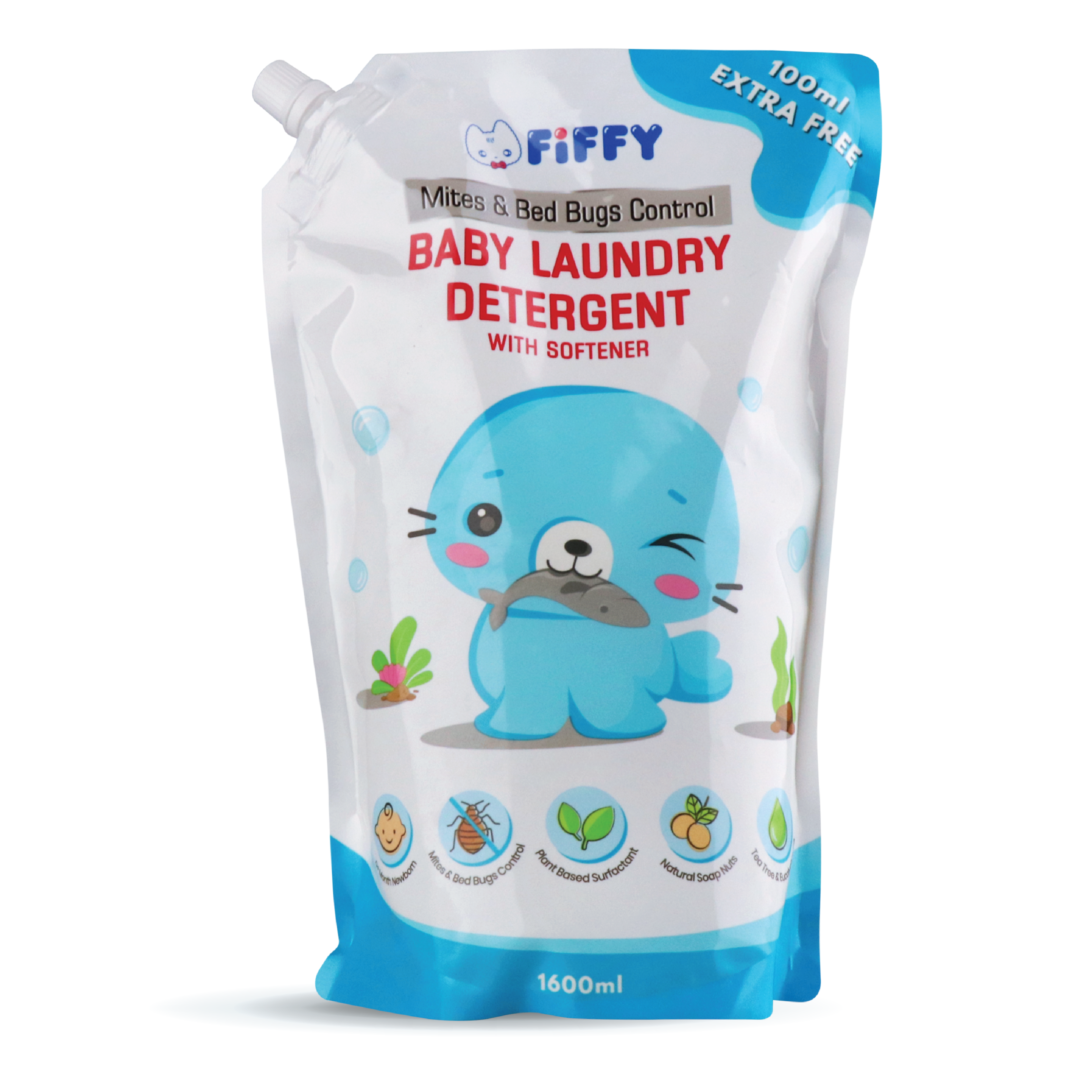 FIFFY ANTIBACTERIAL BABY LAUNDRY DETERGENT 1.6L REFILL