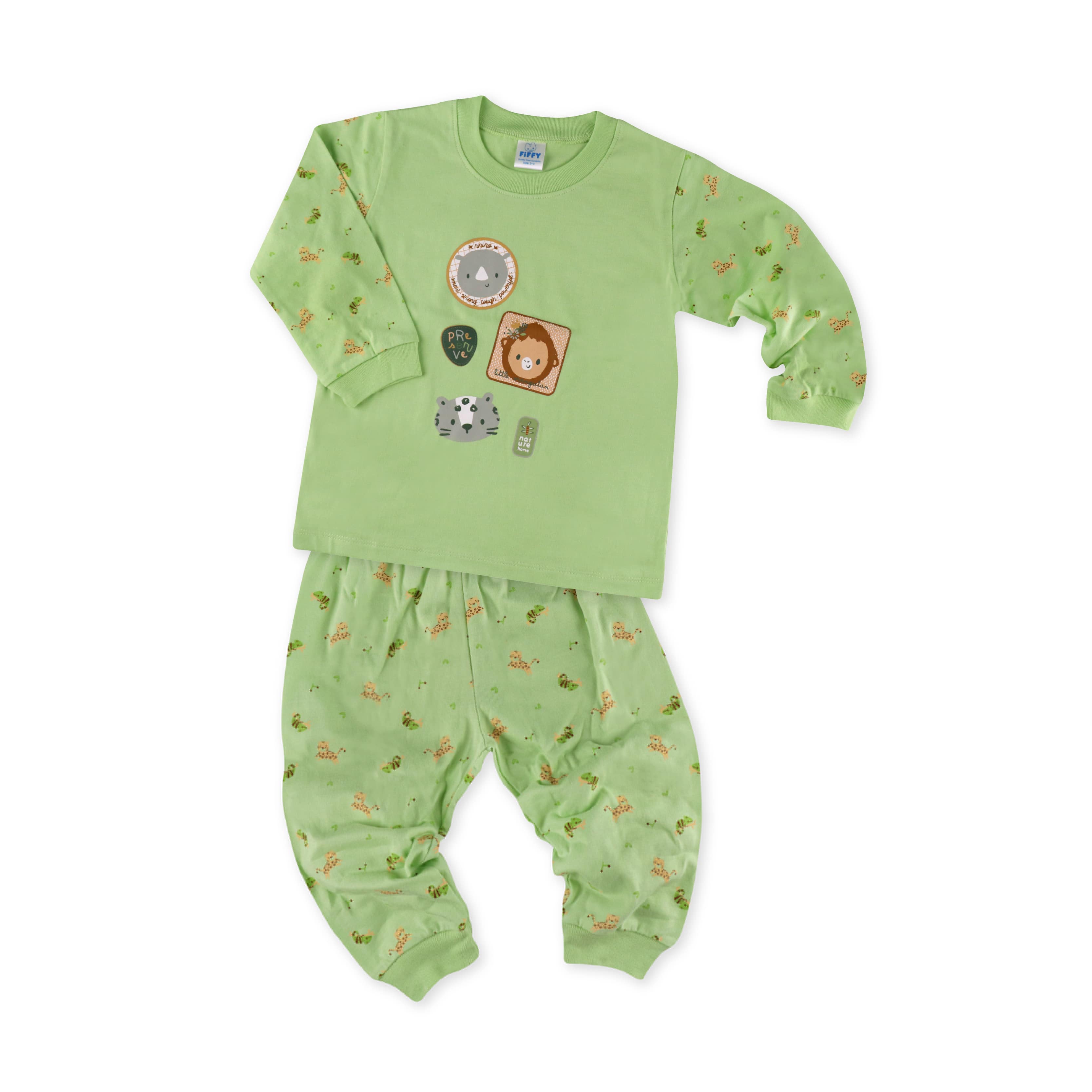 FIFFY NATURE HOME LONG SLEEVE BOY PYJAMAS SUIT