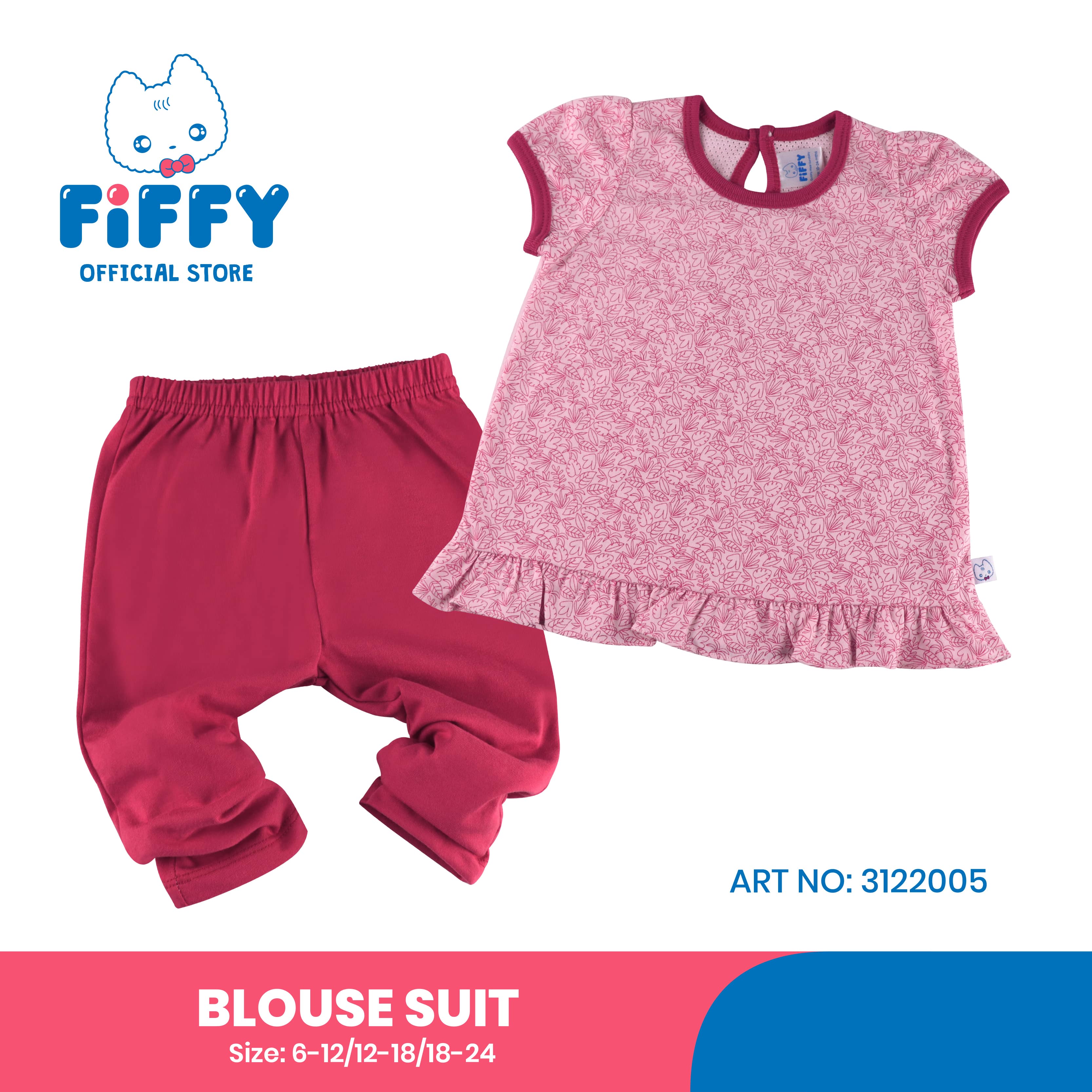 FIFFY PINKY LIFE BLOUSE SUIT